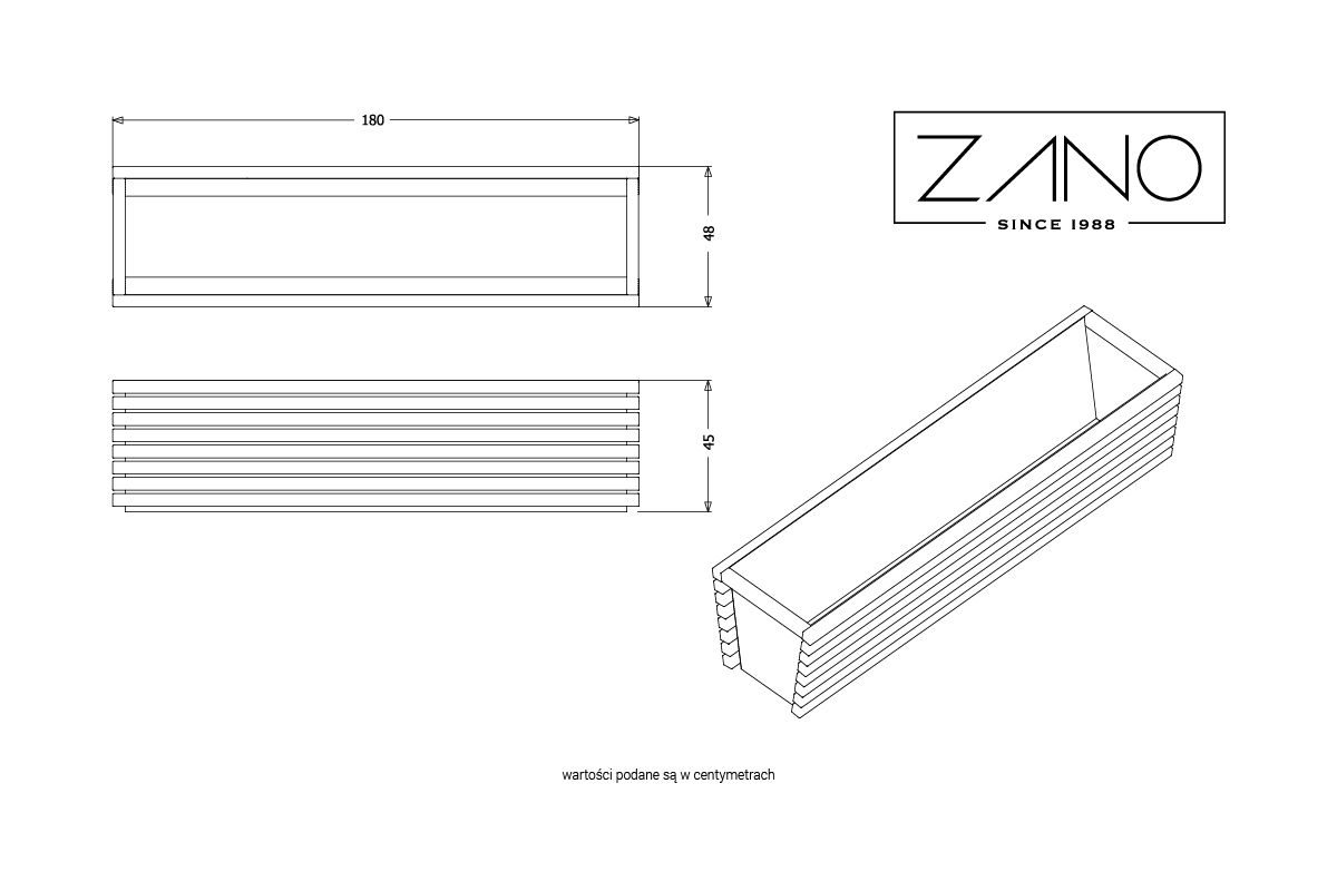 Jardinière Flash | ZANO Mobiliere urbain