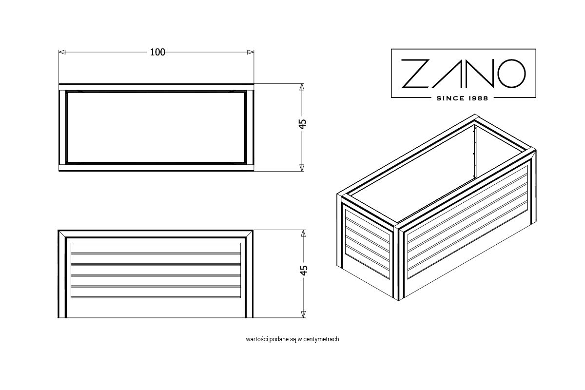Jardinière Salver | ZANO Mobilier urbain