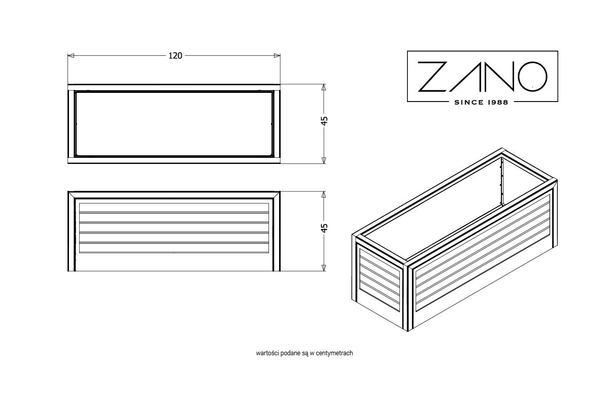 Jardinière Salver | ZANO Mobilier urbain