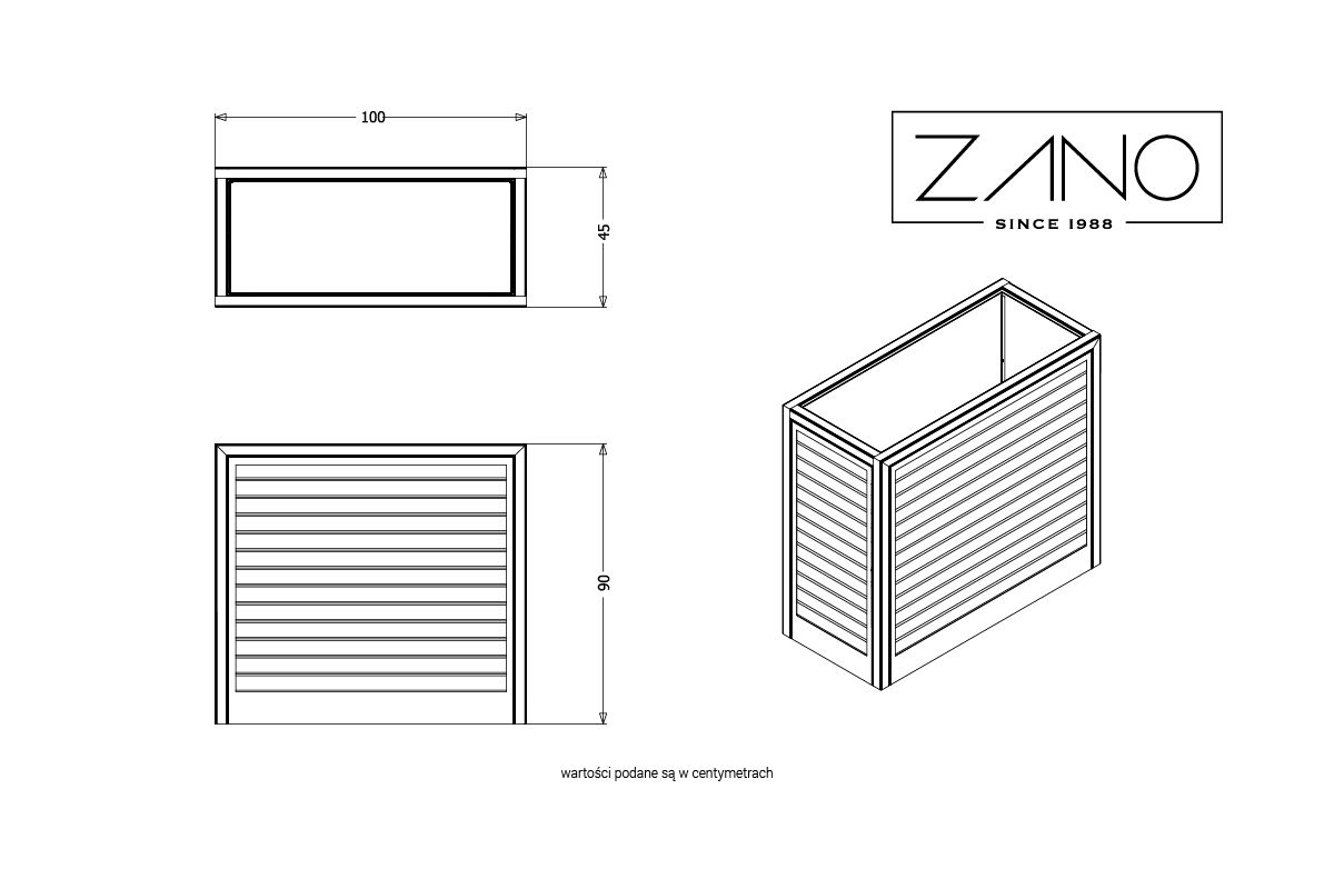 Jardinière Salver | ZANO Mobilier urbain