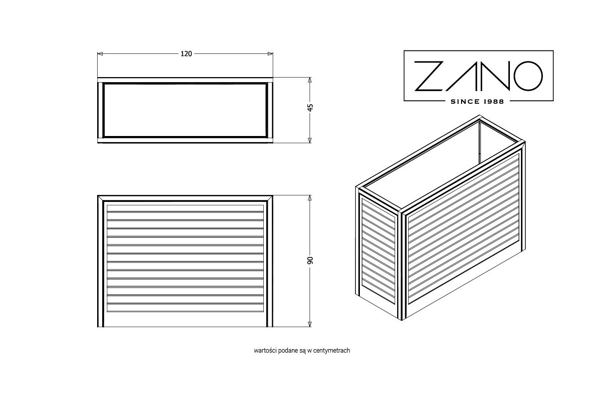 Jardinière Salver | ZANO Mobilier urbain