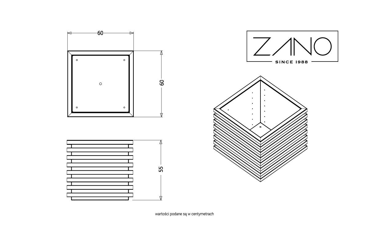 Jardinière Block | ZANO Mobilier urbain