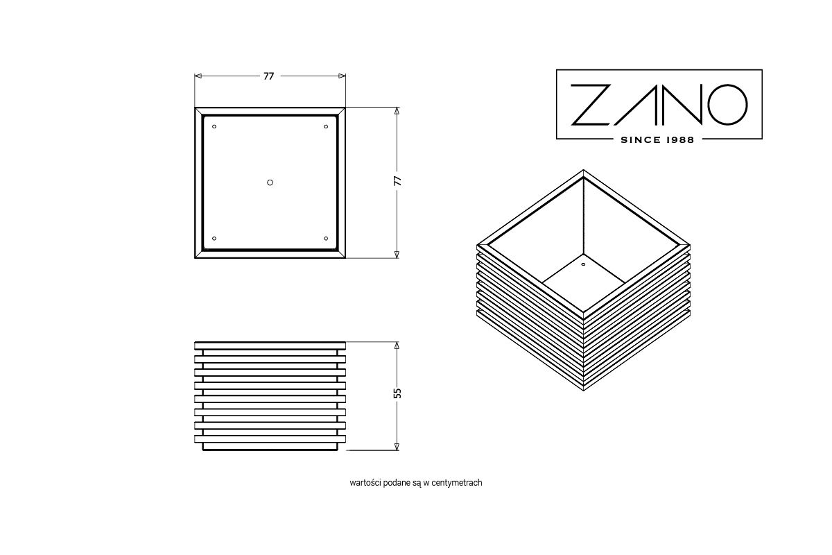 Jardinière Block | ZANO Mobilier urbain