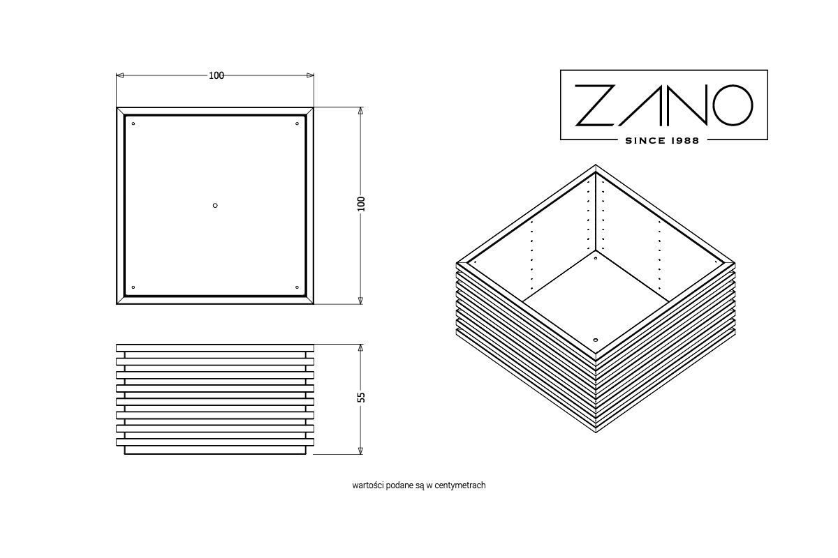 Jardinière Block | ZANO Mobilier urbain