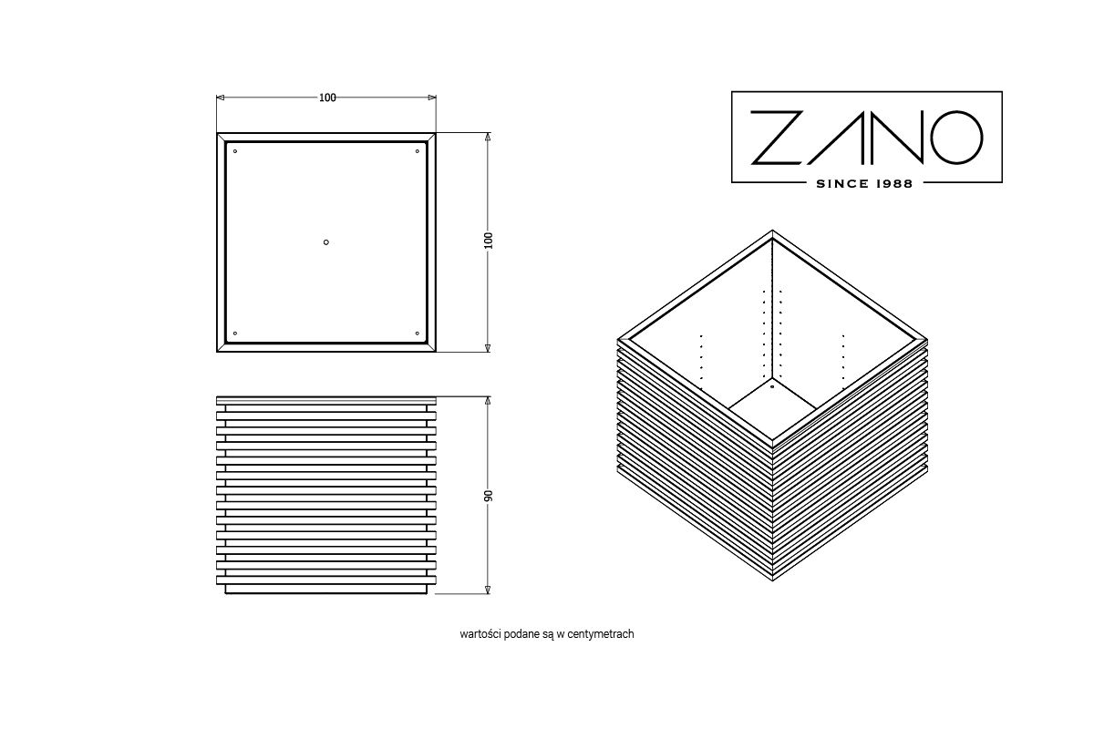 Jardinière Block | ZANO Mobilier urbain