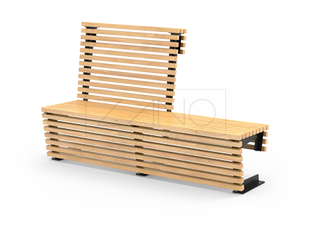 Modułowa, drewniana ławka Flash- idealna dla nowoczesnych przestrzeni