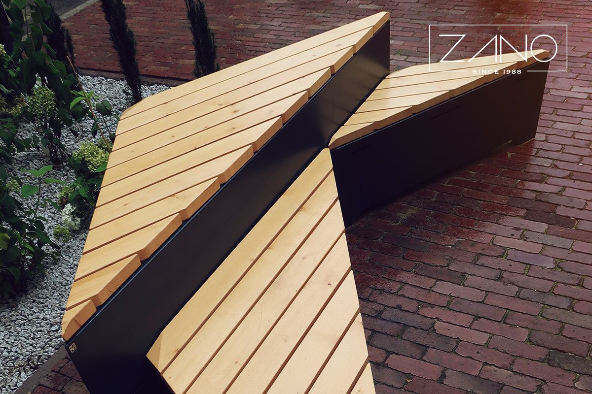 Nowoczesne ławki miejskie ZANO | Linia Origami