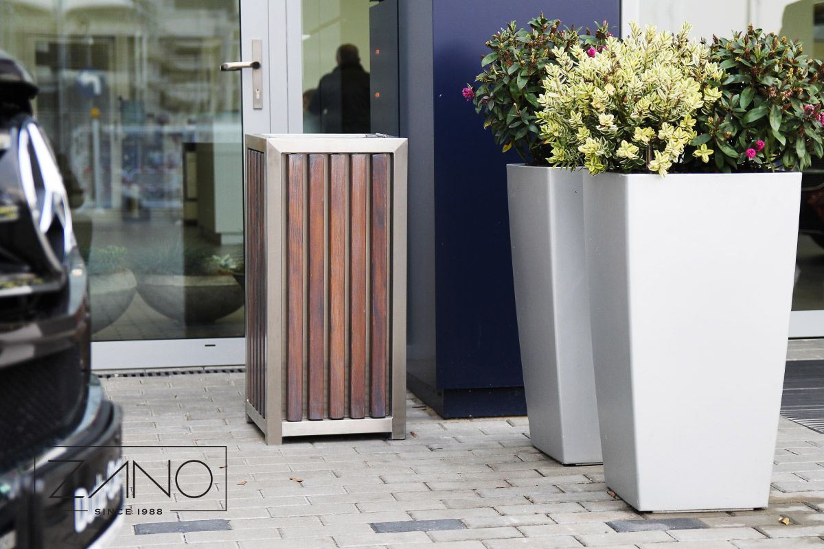 Urban furniture waste bins | ZANO Street Furniture