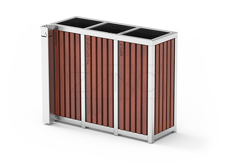 Altus recycling bins with ashtray 15.052.3