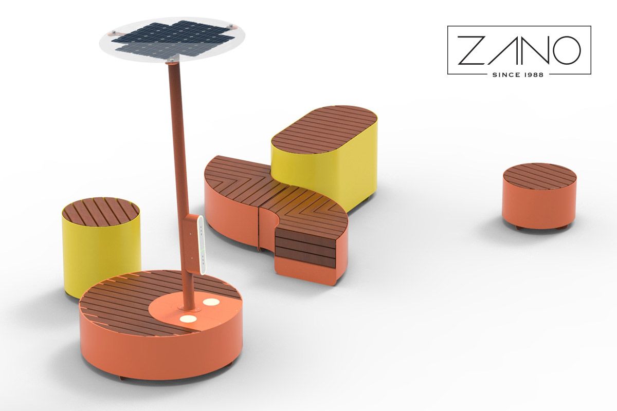 Solarna stacja ładowania telefonów Universe | ZANO Mała Architektura