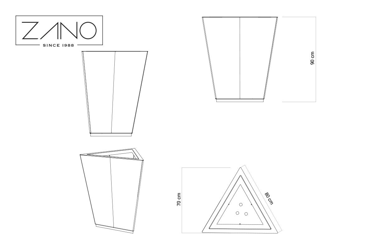 Jardinière IVO | ZANO Mobilier urbain