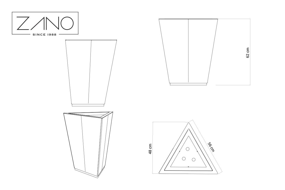 Jardinière IVO M | ZANO Mobilier urbain