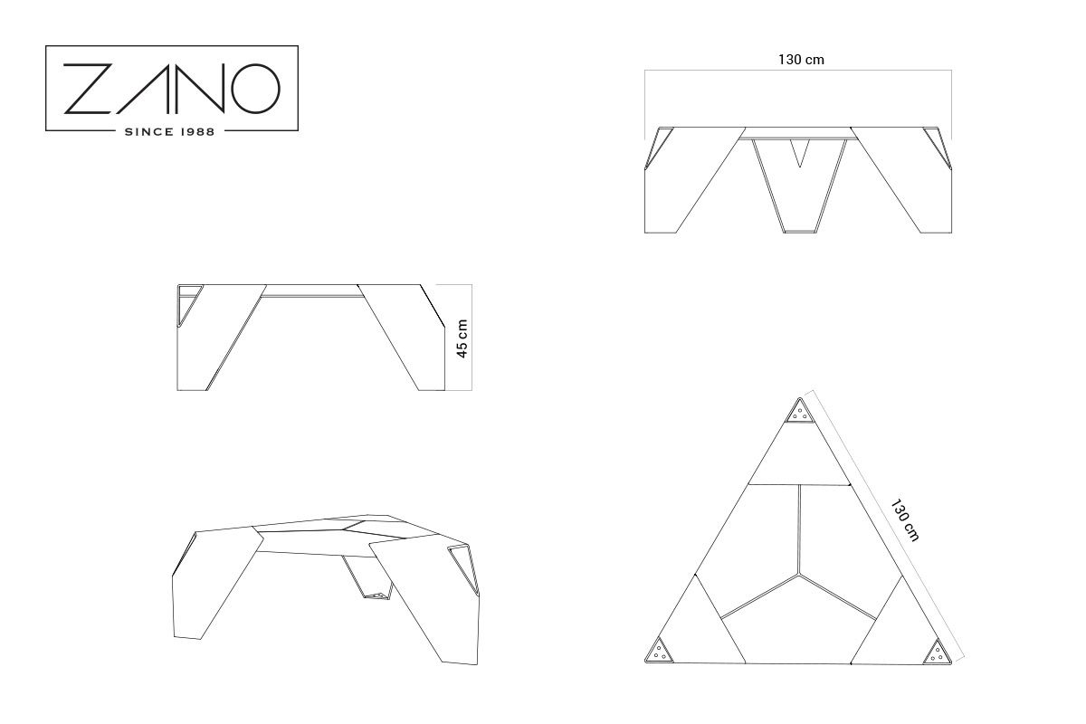 Banc triangulaire IVO | ZANO Mobilier urbian