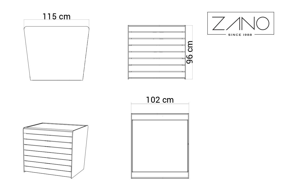 Jardinière Soft  L | ZANO Mobilier urbain