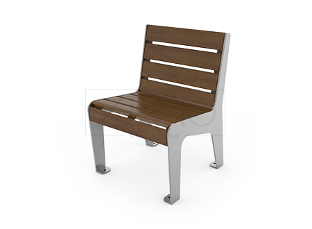 Krzesło Soft wykonane z stali nierdzewnej oraz drewna świerkowego
