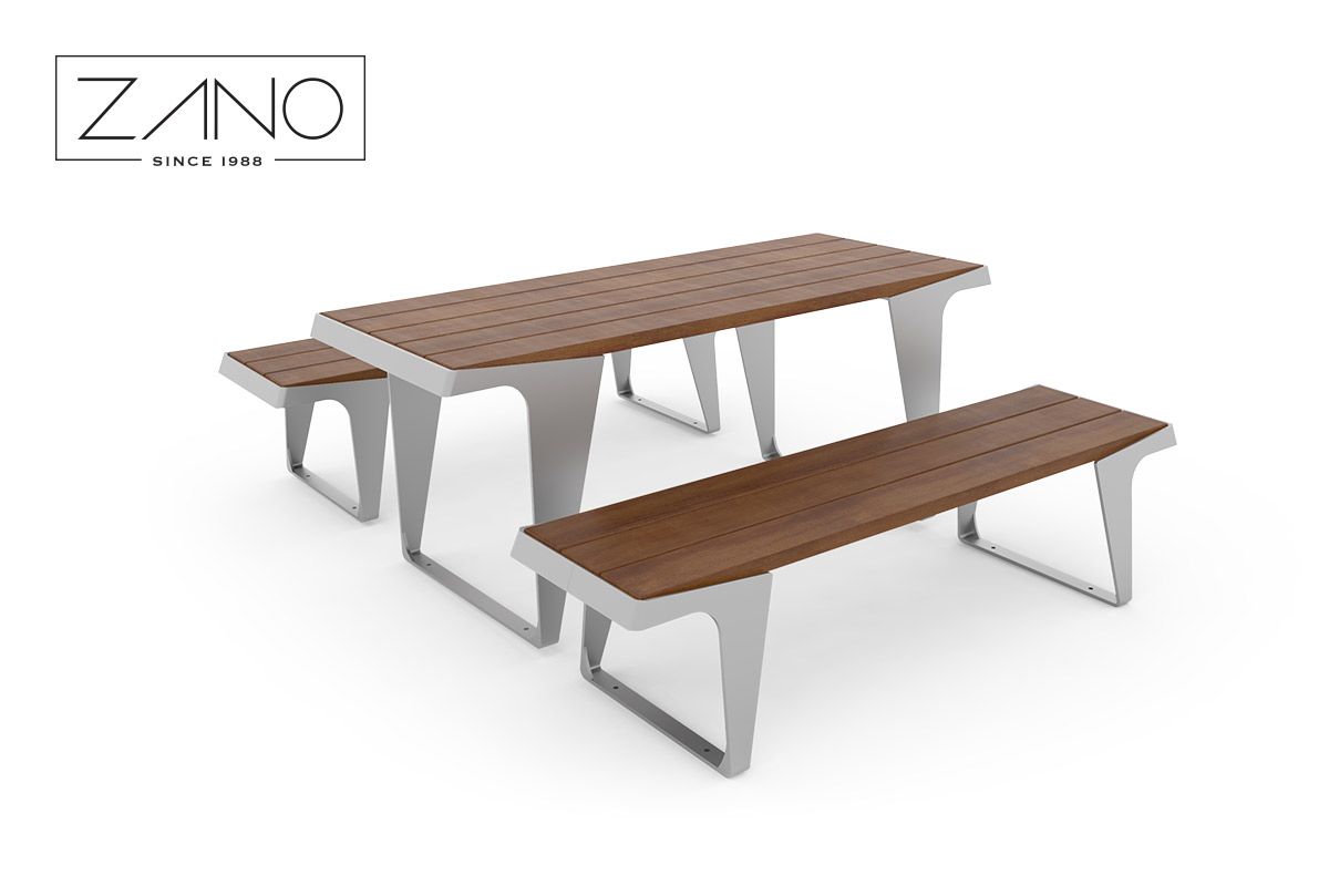 Biker | Table and benches elegant street furniture