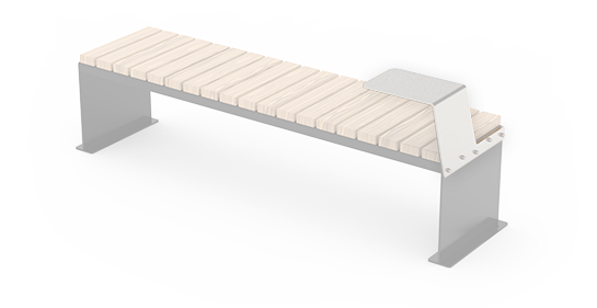 Opcjonalne wyposażenie modularnych ławek miejskich