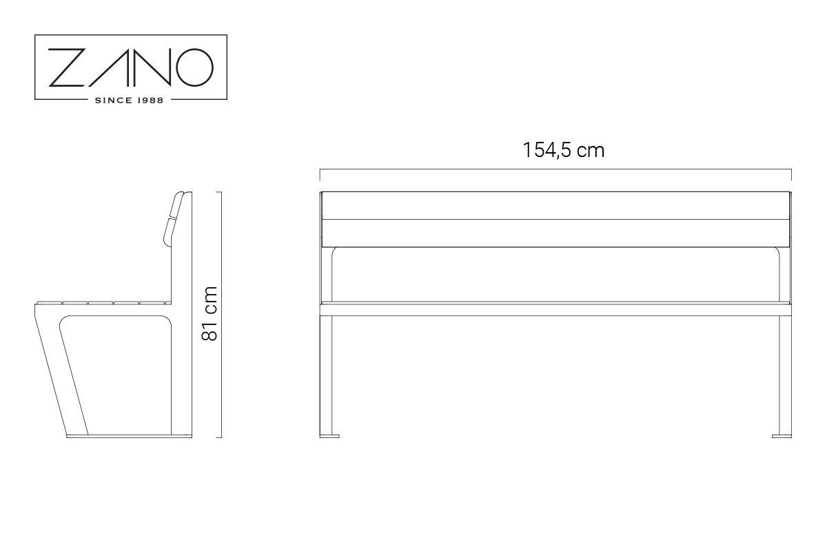 Banc Scandik | ZANO Mobilier urbain