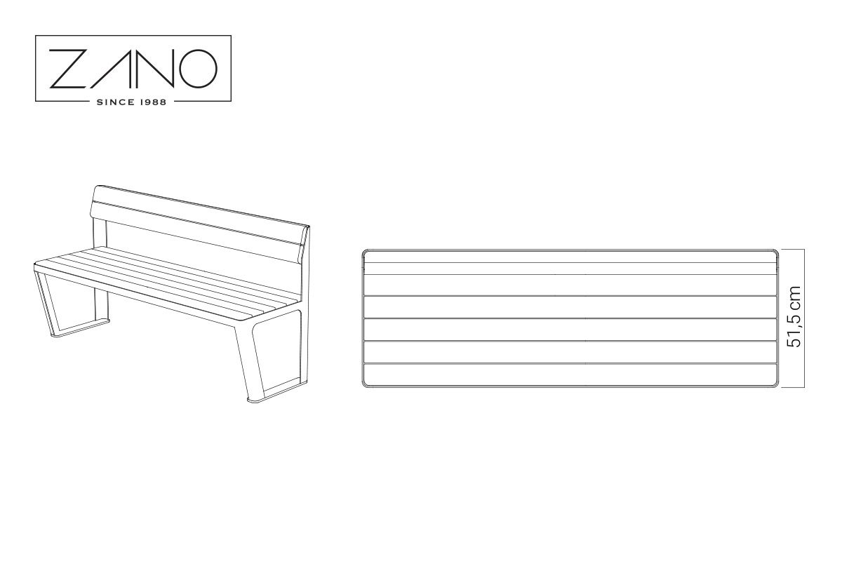 Banc Scandik | ZANO Mobilier urbain