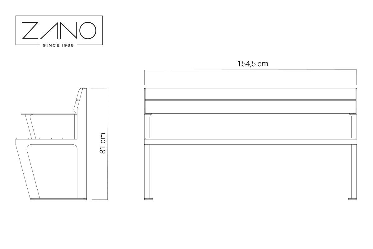 Banc Scandik | ZANO Mobilier urbain
