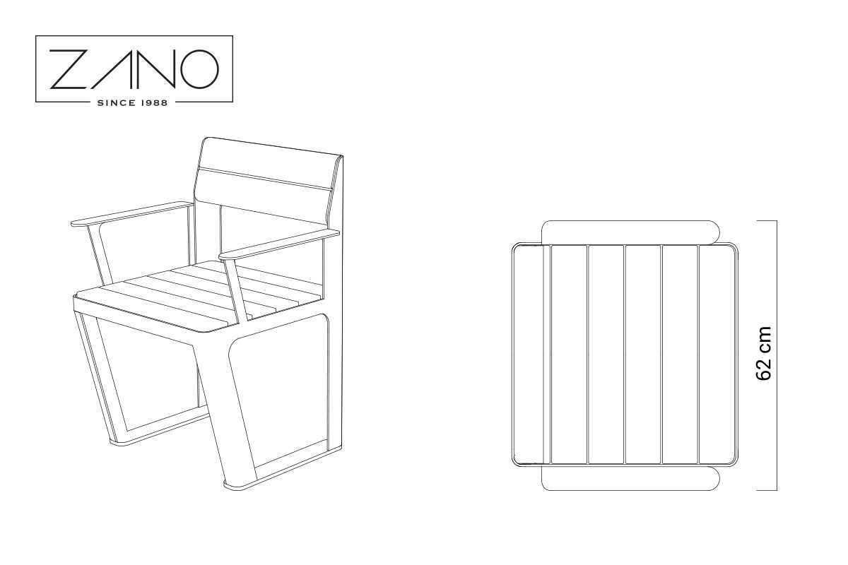 Fauteuil Scandik | ZANO Mobilier urbain