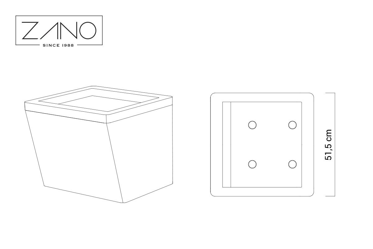 Jardinière Scandik 06.046.S | ZANO Mobilier urbain