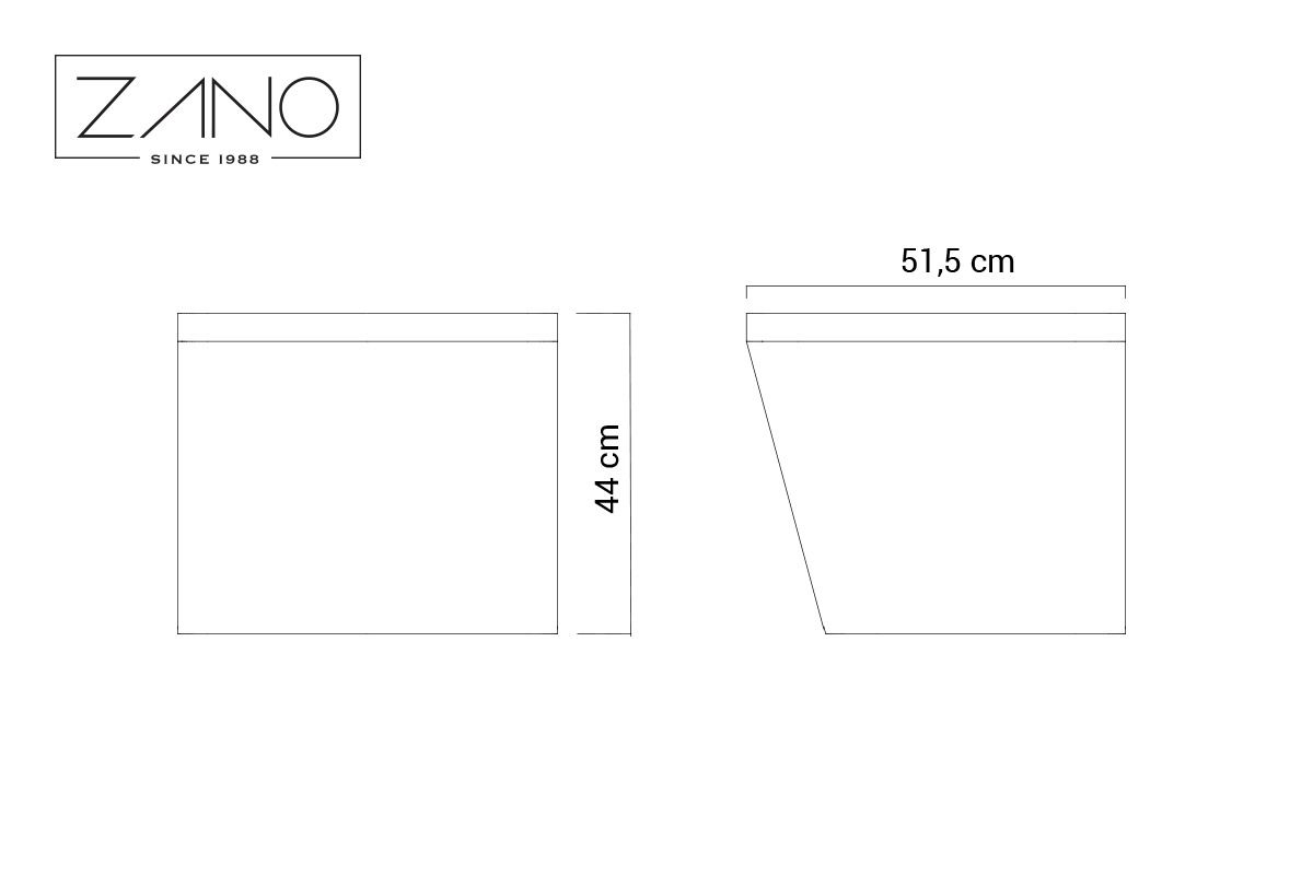 Jardinière Scandik 06.046.S | ZANO Mobilier urbain