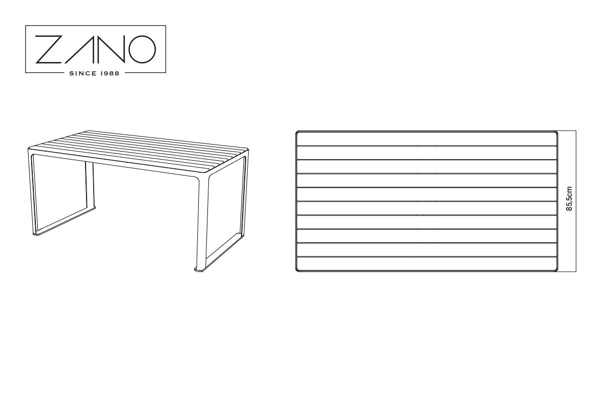 Table Scandik 13.046 | ZANO Mobilier urbain