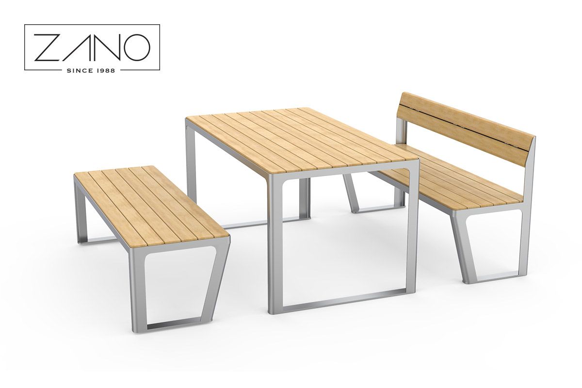 Outdoor furniture for restaurants, gas stations, and shopping malls