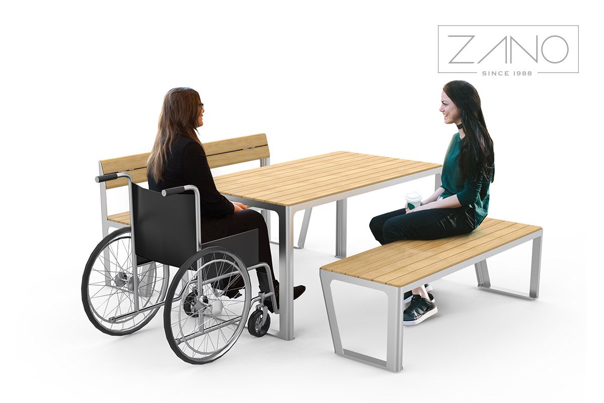 Universal design street furniture