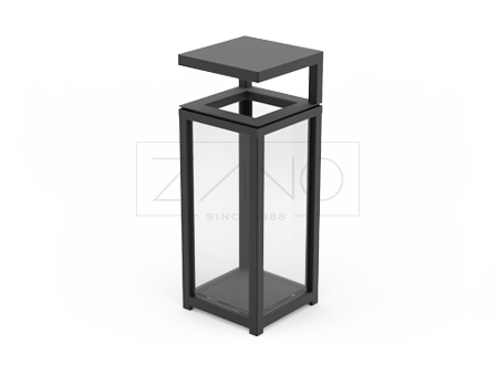 Anti-terrorist Safety Transparent Dustbin 03.052.5