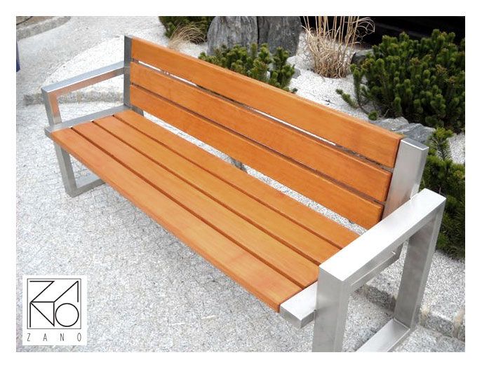 ławka ze stali nierdzewnej - Sofa 02.008