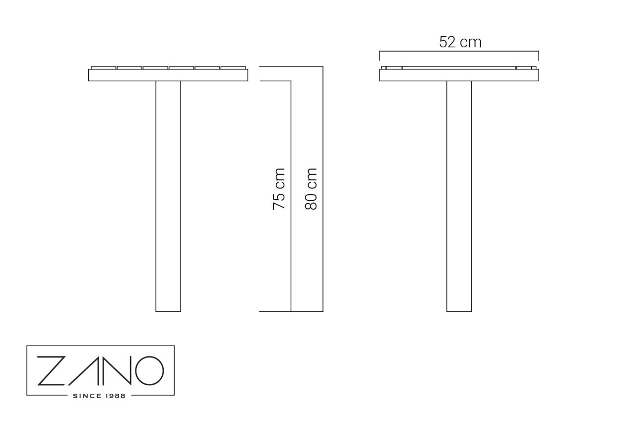 Scandik 13.046.2 Coffee Table | Dimensions