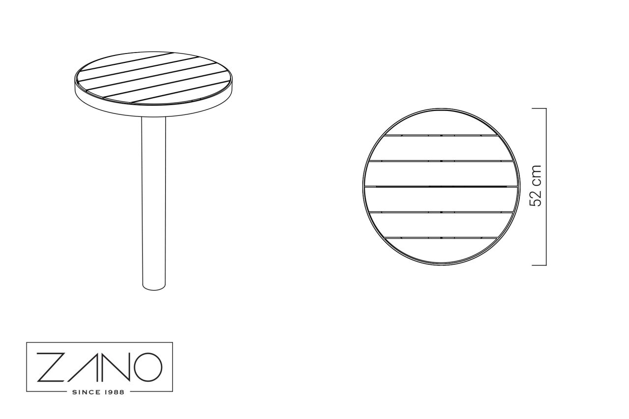 Scandik 13.046.2 Coffee Table | Dimensions