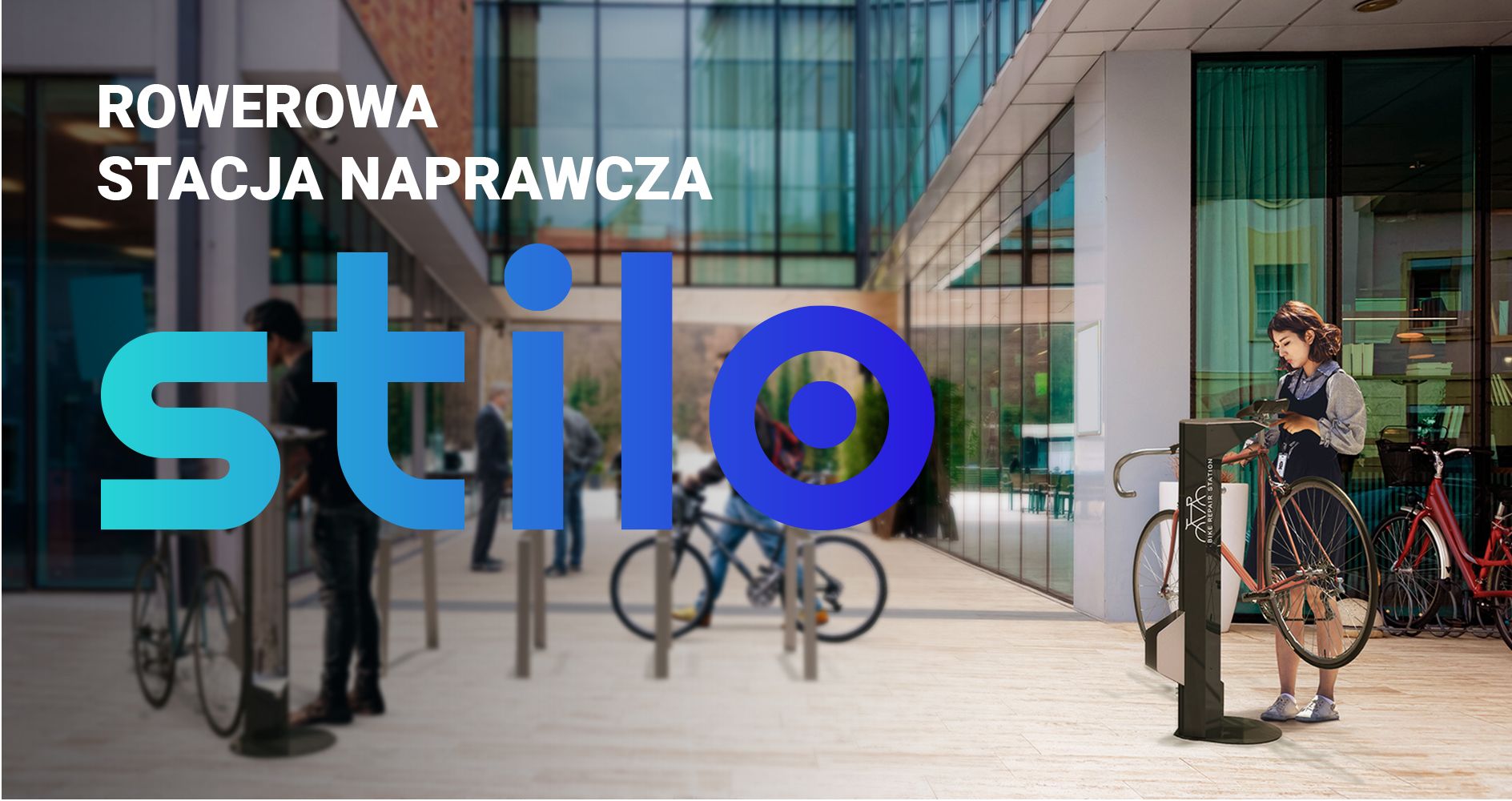 Rowerowa stacja naprawcza Stilo Rowerowa stacja naprawcza Stilo