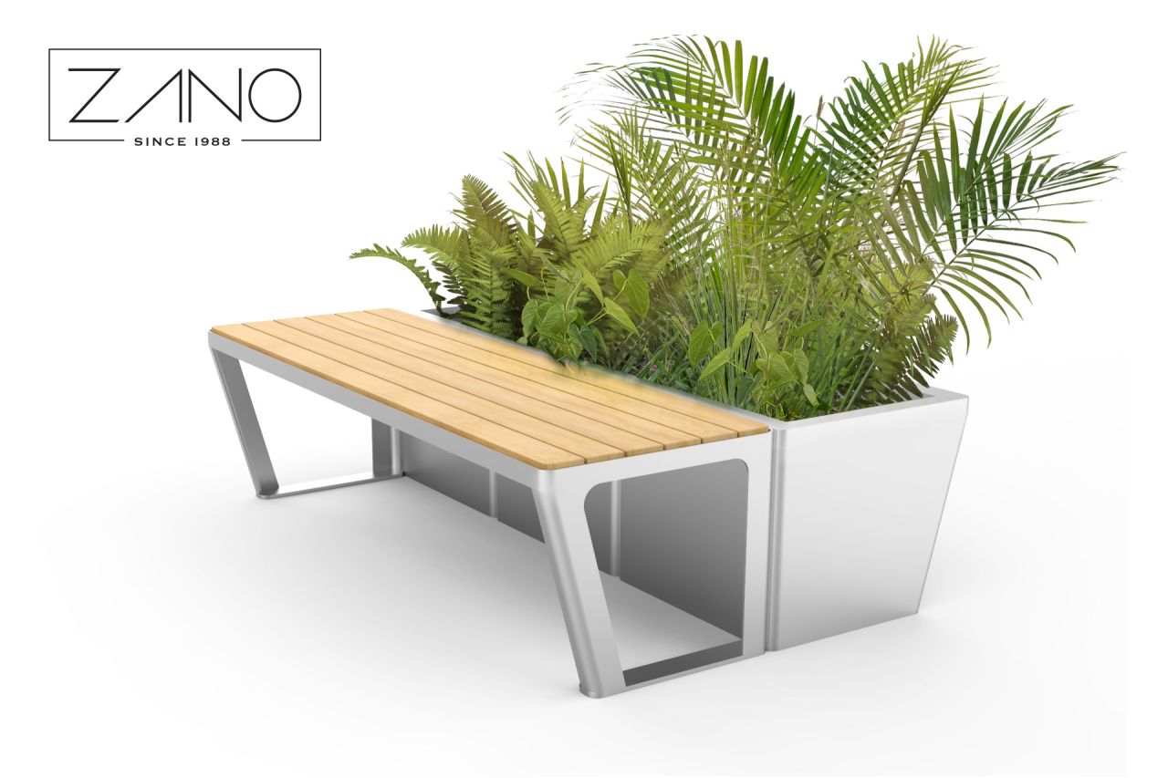Planter Scandik 06.046.L with Scandik bench 02.446
