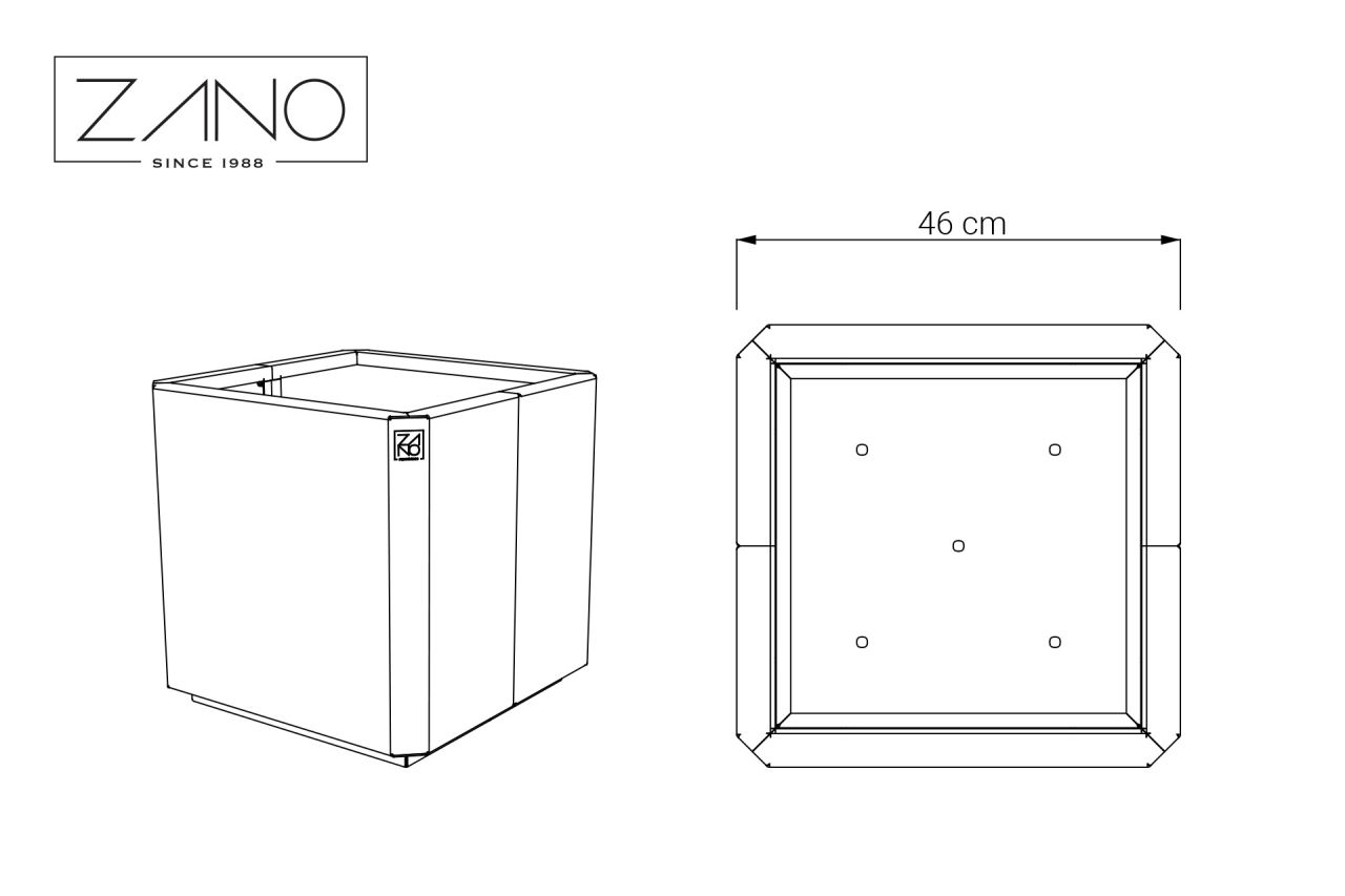 Donica Stilo 06.048.S | Wymiary