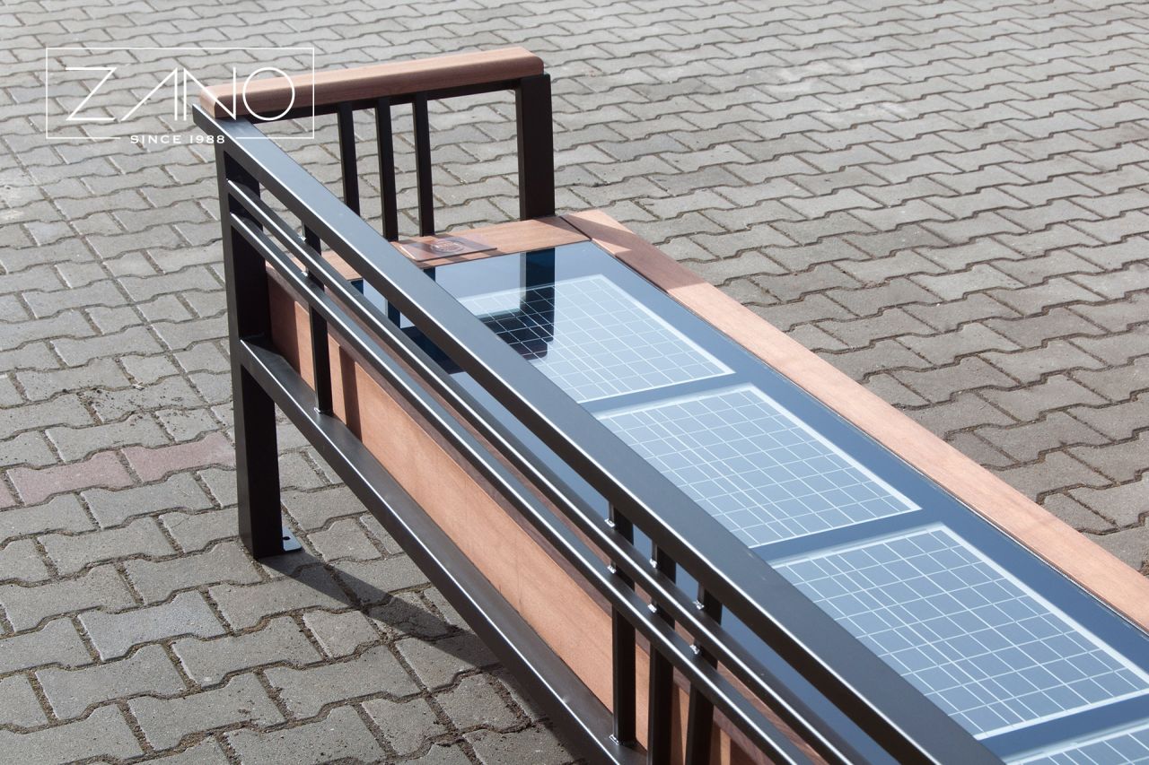 Ławka szczepańska - ławka solarna, ławka miejska, ławka parkowa