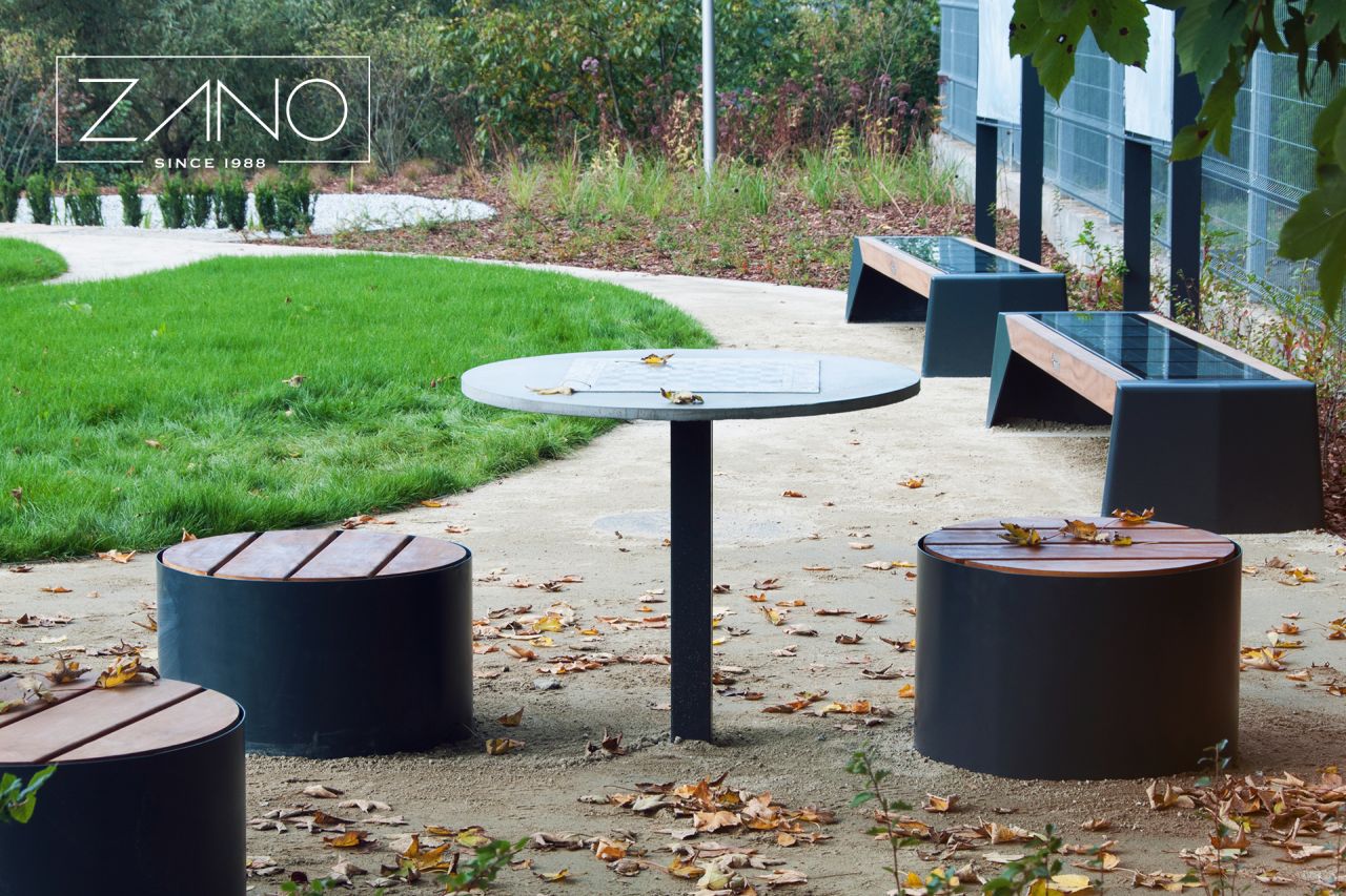 concrete chess table | ZANO Street Furntiure