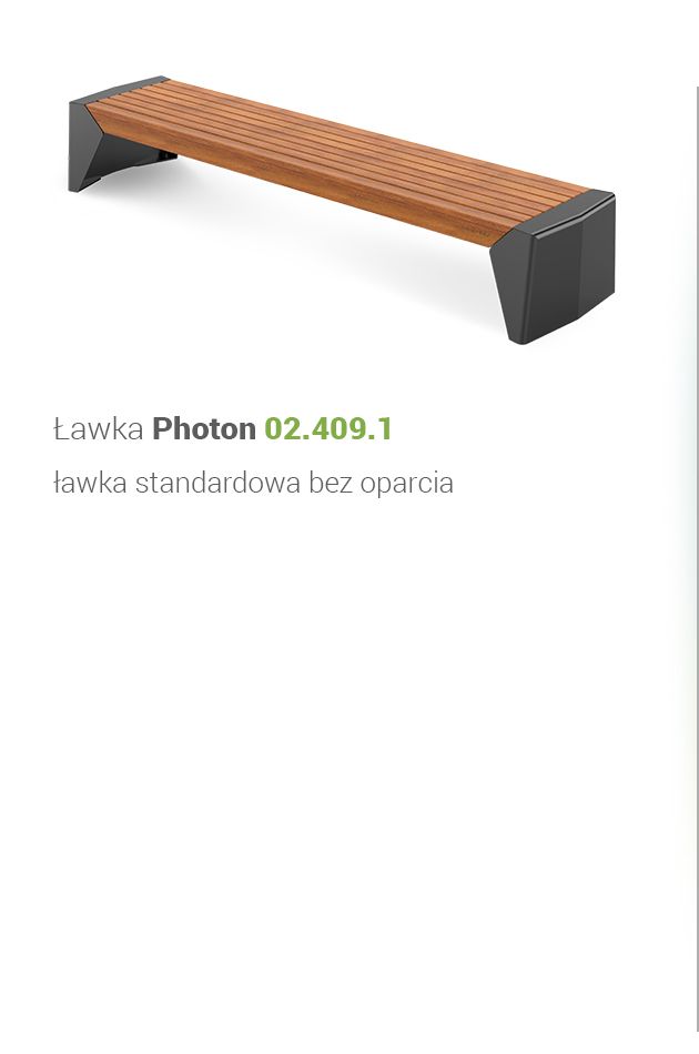 Ławka miejska Photon 02.409.1 wersja standardowa