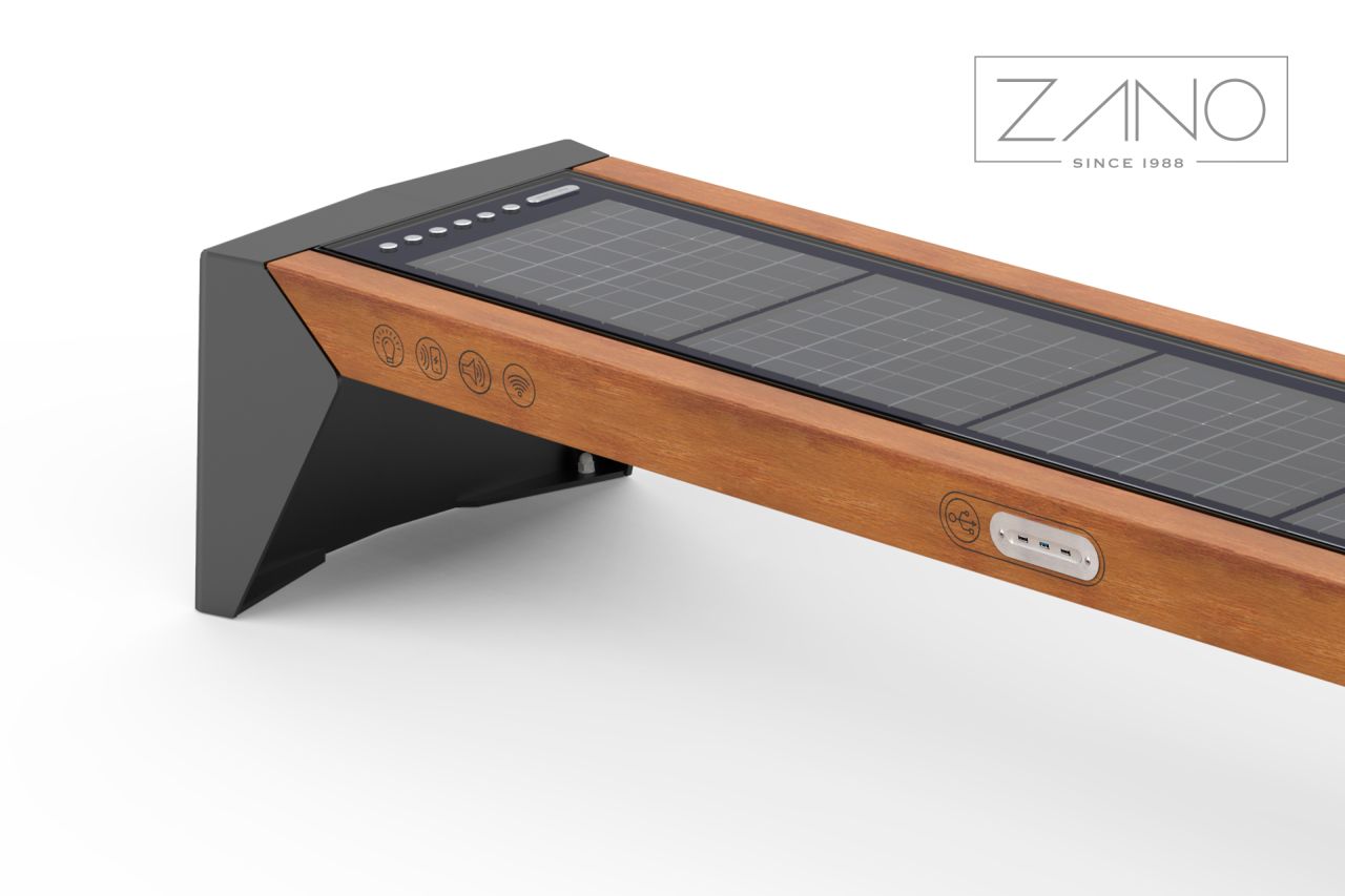 Ławka solarna, ławka multimedialna, e-ławka