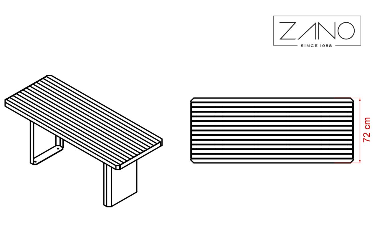 Stilo Table 13.048 | Dimensions